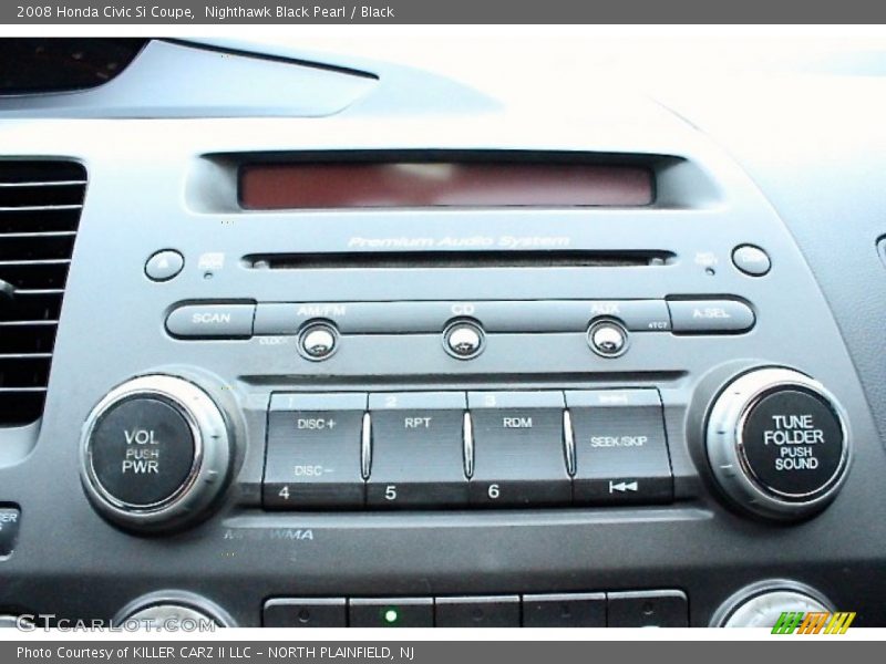 Nighthawk Black Pearl / Black 2008 Honda Civic Si Coupe