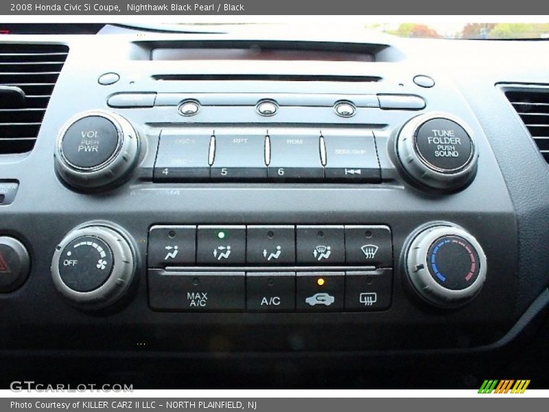 Nighthawk Black Pearl / Black 2008 Honda Civic Si Coupe