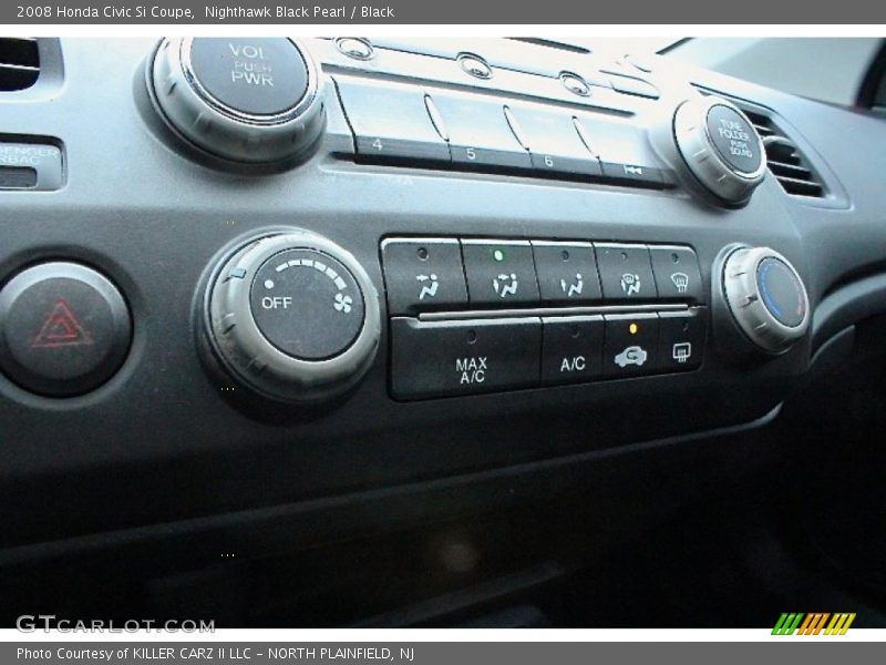 Nighthawk Black Pearl / Black 2008 Honda Civic Si Coupe