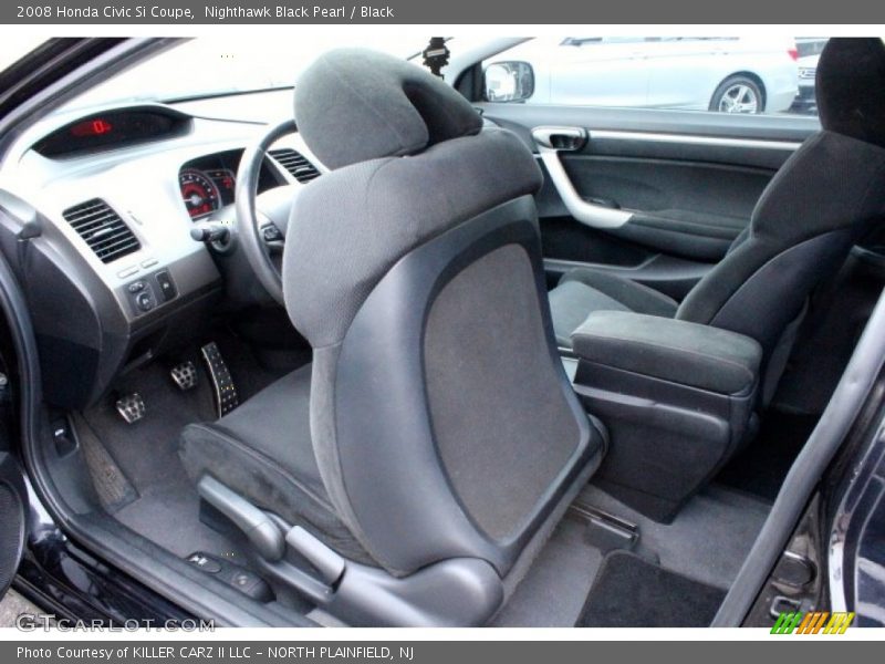 Nighthawk Black Pearl / Black 2008 Honda Civic Si Coupe