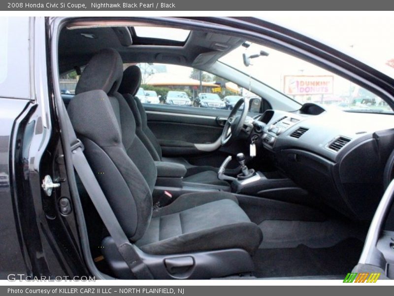 Nighthawk Black Pearl / Black 2008 Honda Civic Si Coupe