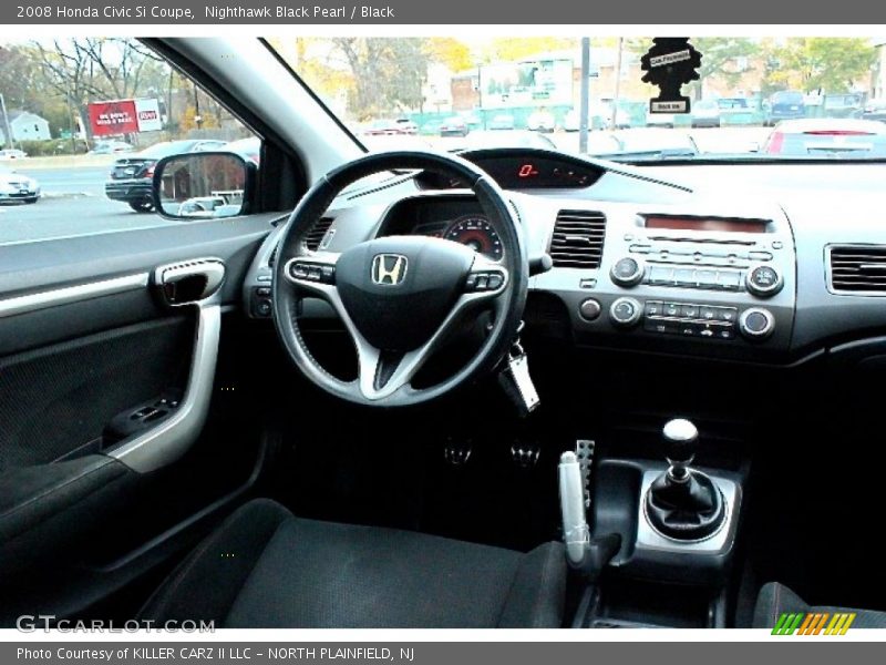 Nighthawk Black Pearl / Black 2008 Honda Civic Si Coupe