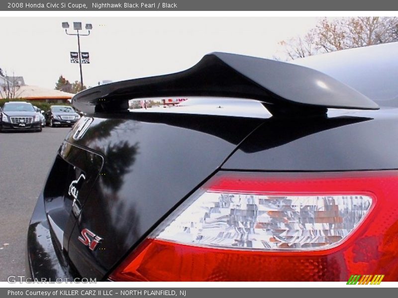 Nighthawk Black Pearl / Black 2008 Honda Civic Si Coupe
