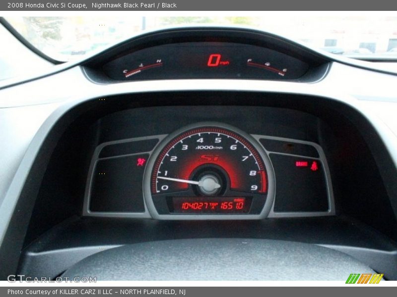 Nighthawk Black Pearl / Black 2008 Honda Civic Si Coupe
