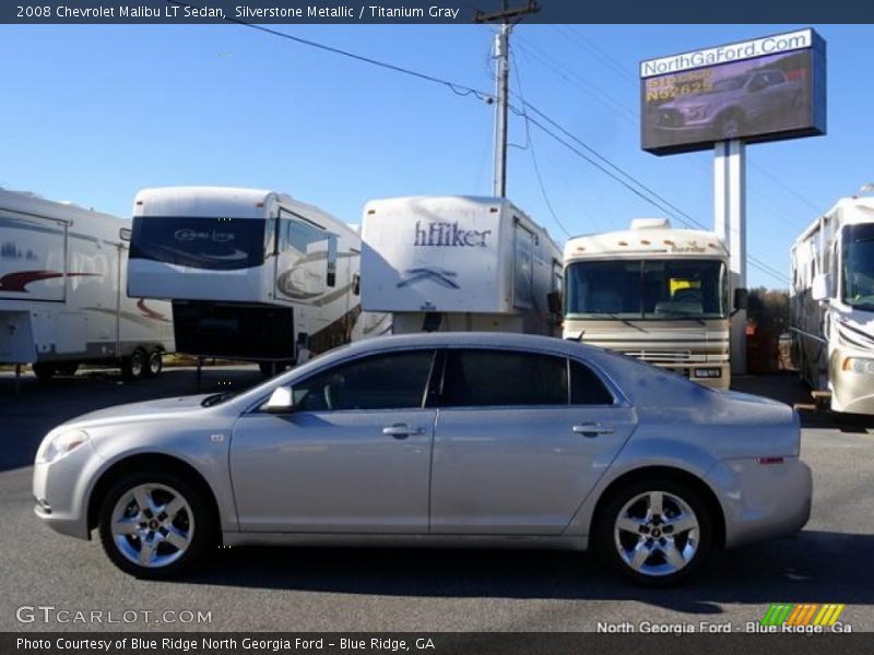 Silverstone Metallic / Titanium Gray 2008 Chevrolet Malibu LT Sedan
