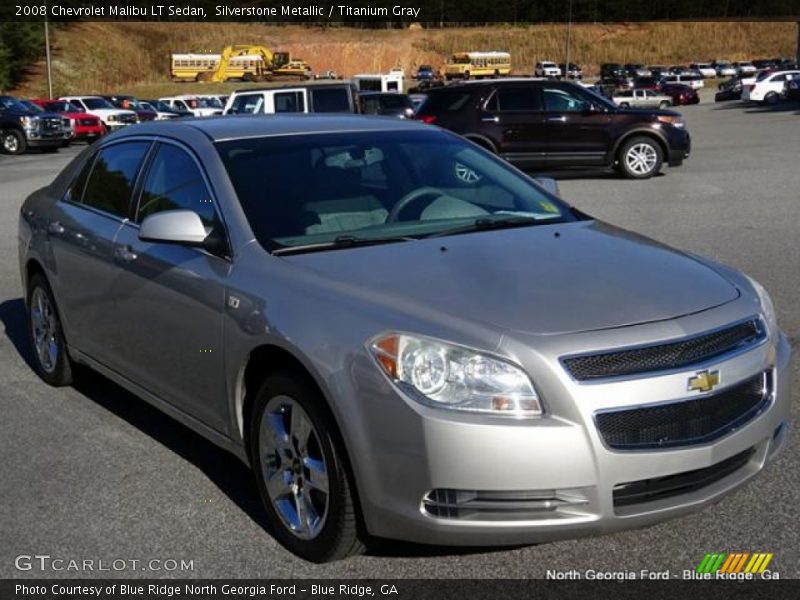 Silverstone Metallic / Titanium Gray 2008 Chevrolet Malibu LT Sedan