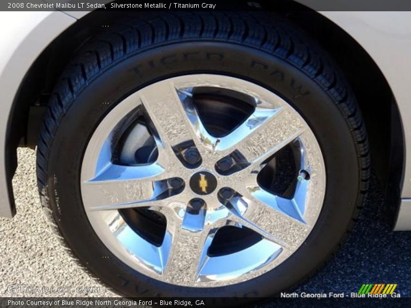 Silverstone Metallic / Titanium Gray 2008 Chevrolet Malibu LT Sedan