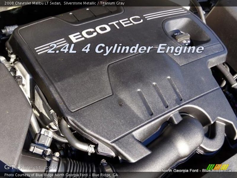 Silverstone Metallic / Titanium Gray 2008 Chevrolet Malibu LT Sedan