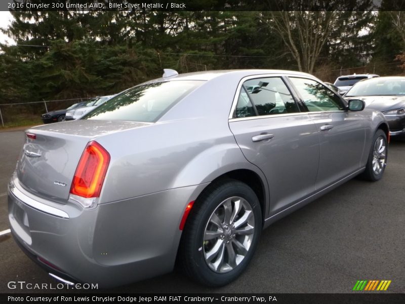Billet Silver Metallic / Black 2016 Chrysler 300 Limited AWD