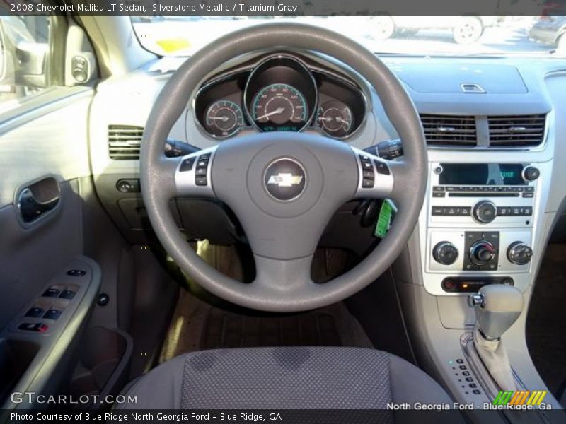 Silverstone Metallic / Titanium Gray 2008 Chevrolet Malibu LT Sedan