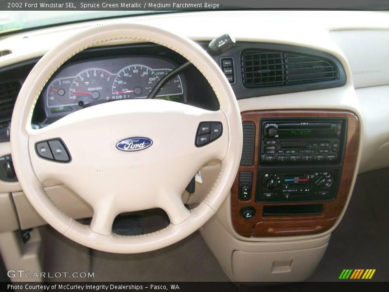 Spruce Green Metallic / Medium Parchment Beige 2002 Ford Windstar SEL