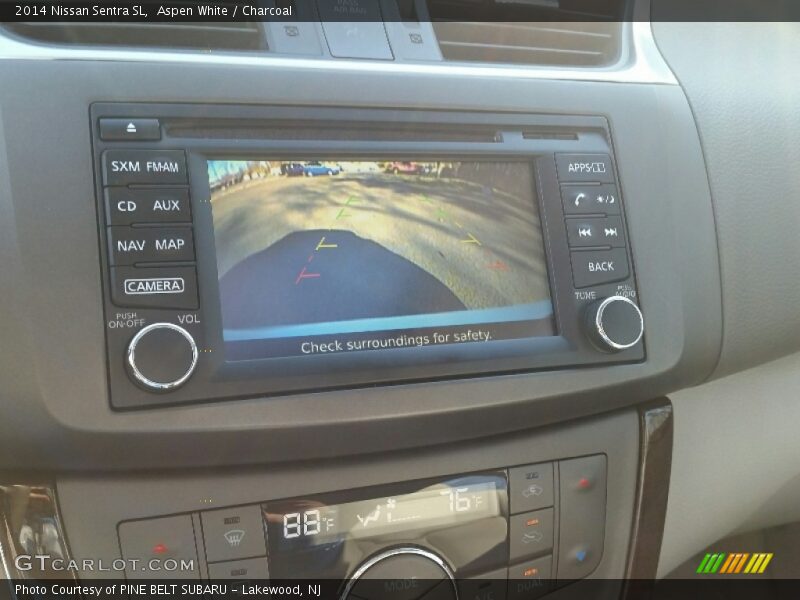 Aspen White / Charcoal 2014 Nissan Sentra SL