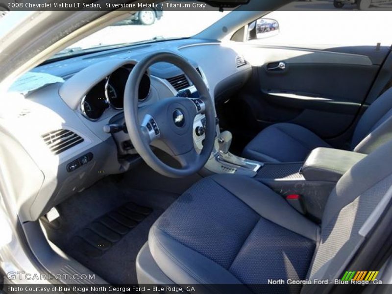 Silverstone Metallic / Titanium Gray 2008 Chevrolet Malibu LT Sedan
