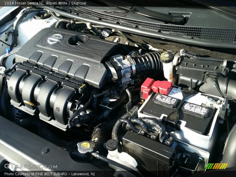 Aspen White / Charcoal 2014 Nissan Sentra SL