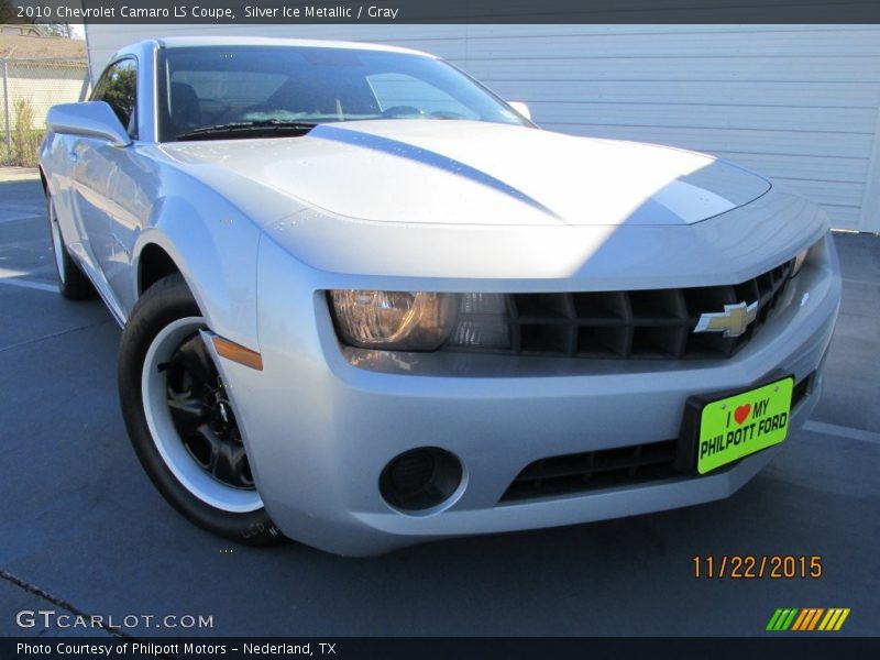 Silver Ice Metallic / Gray 2010 Chevrolet Camaro LS Coupe
