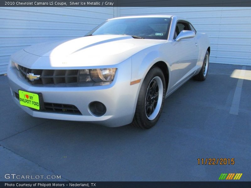 Silver Ice Metallic / Gray 2010 Chevrolet Camaro LS Coupe