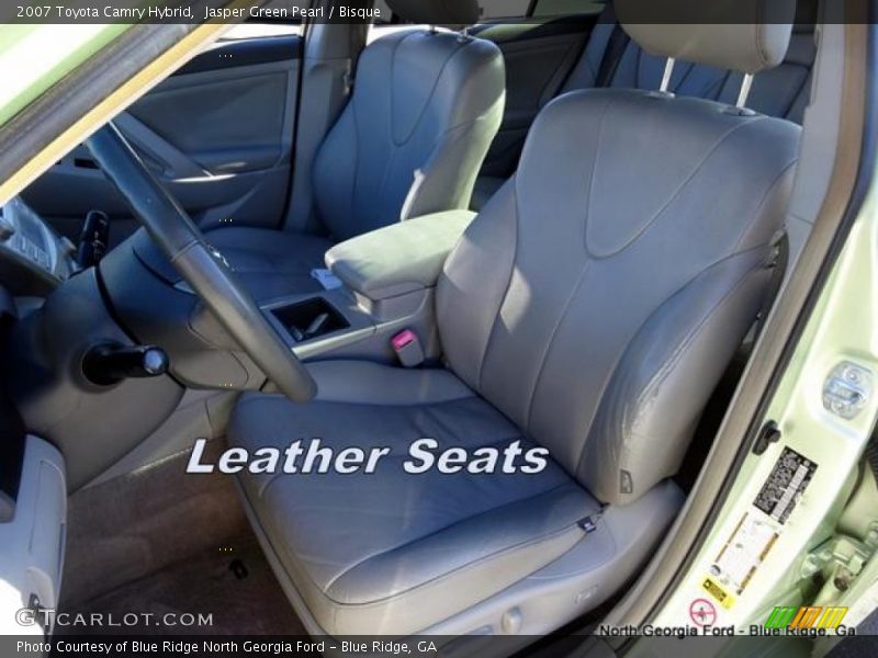 Jasper Green Pearl / Bisque 2007 Toyota Camry Hybrid