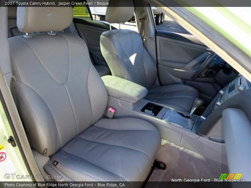 Jasper Green Pearl / Bisque 2007 Toyota Camry Hybrid