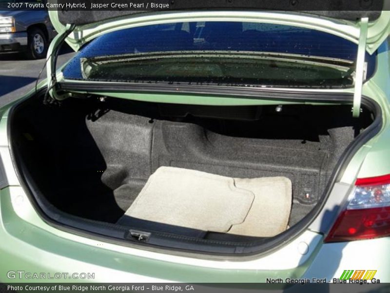 Jasper Green Pearl / Bisque 2007 Toyota Camry Hybrid