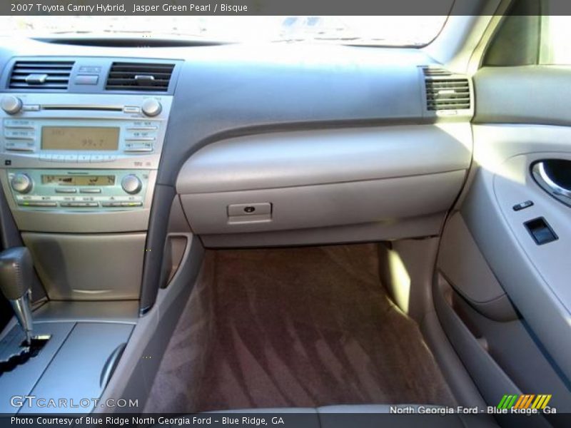 Jasper Green Pearl / Bisque 2007 Toyota Camry Hybrid