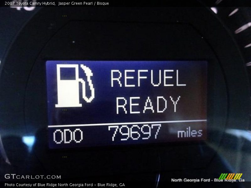 Jasper Green Pearl / Bisque 2007 Toyota Camry Hybrid