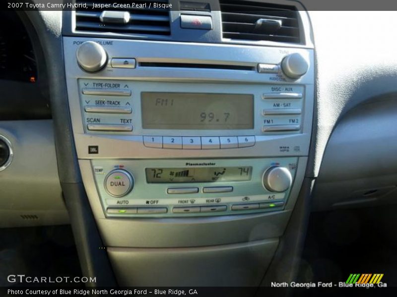 Jasper Green Pearl / Bisque 2007 Toyota Camry Hybrid