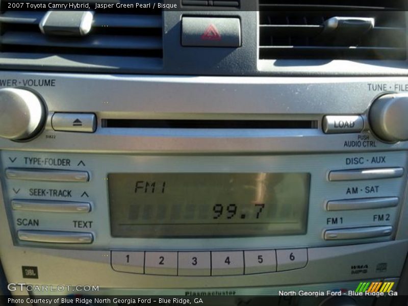 Jasper Green Pearl / Bisque 2007 Toyota Camry Hybrid
