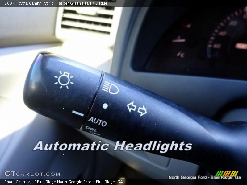 Jasper Green Pearl / Bisque 2007 Toyota Camry Hybrid