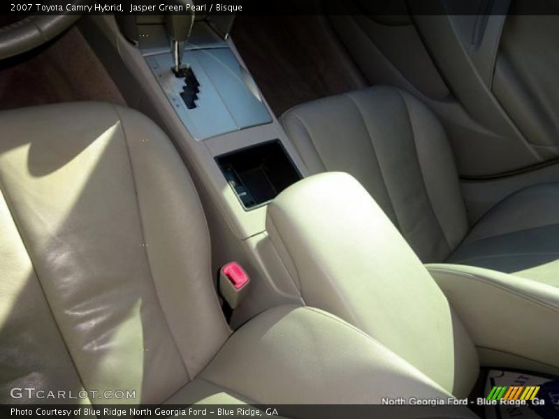 Jasper Green Pearl / Bisque 2007 Toyota Camry Hybrid