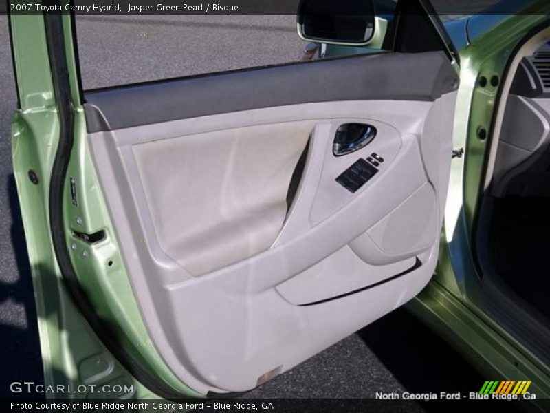 Jasper Green Pearl / Bisque 2007 Toyota Camry Hybrid