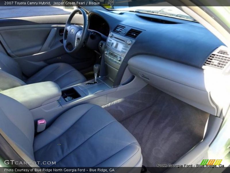 Jasper Green Pearl / Bisque 2007 Toyota Camry Hybrid