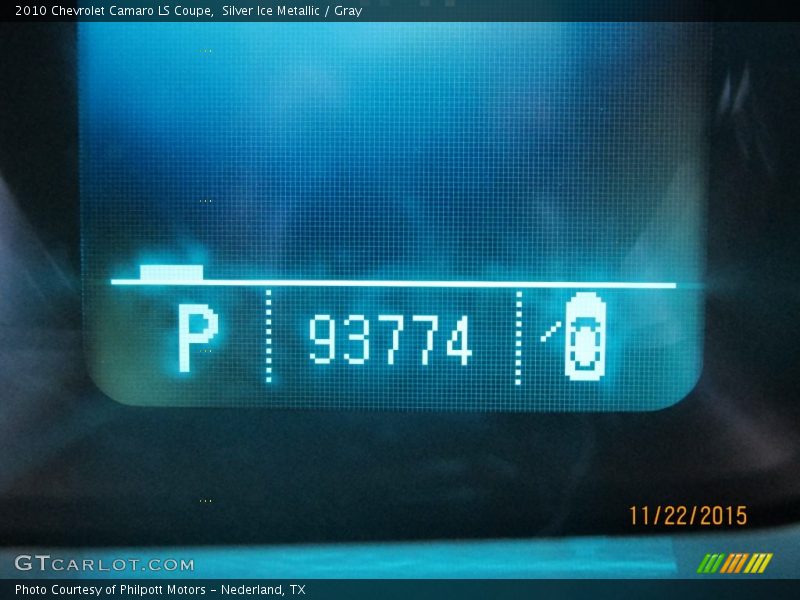 Silver Ice Metallic / Gray 2010 Chevrolet Camaro LS Coupe