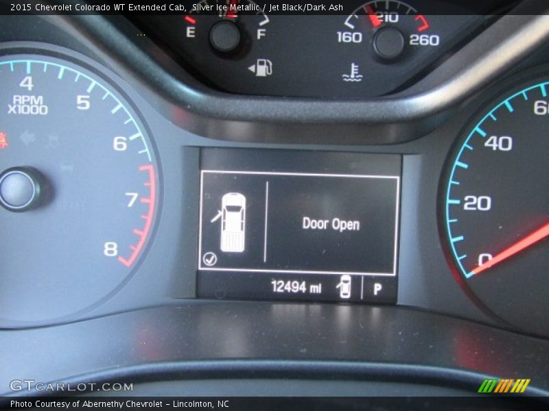 Silver Ice Metallic / Jet Black/Dark Ash 2015 Chevrolet Colorado WT Extended Cab