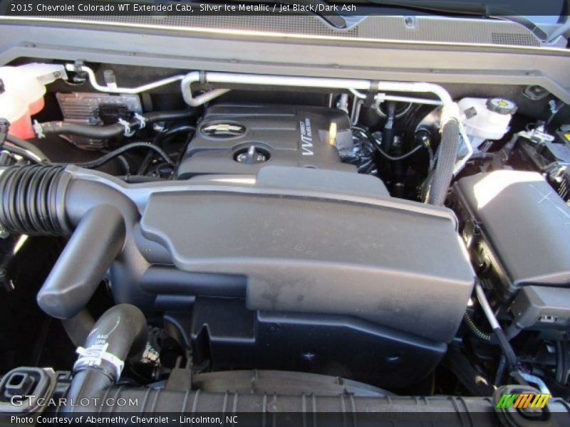 Silver Ice Metallic / Jet Black/Dark Ash 2015 Chevrolet Colorado WT Extended Cab