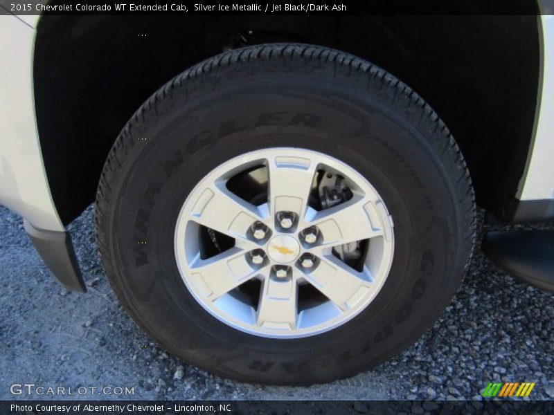 Silver Ice Metallic / Jet Black/Dark Ash 2015 Chevrolet Colorado WT Extended Cab