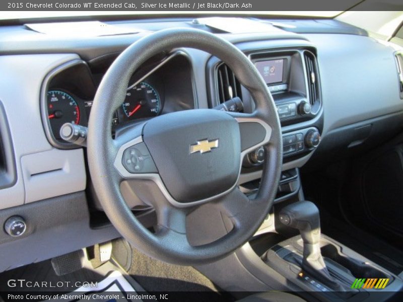 Silver Ice Metallic / Jet Black/Dark Ash 2015 Chevrolet Colorado WT Extended Cab