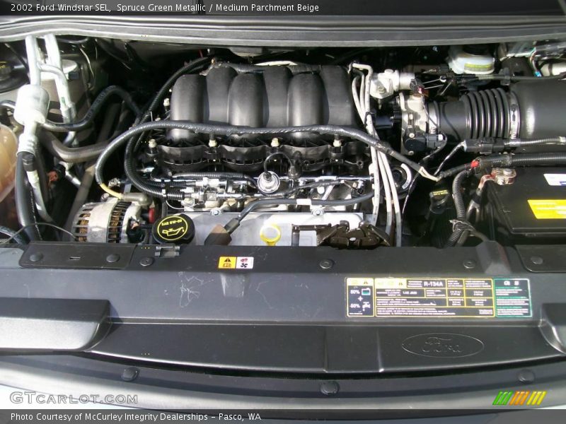 Spruce Green Metallic / Medium Parchment Beige 2002 Ford Windstar SEL