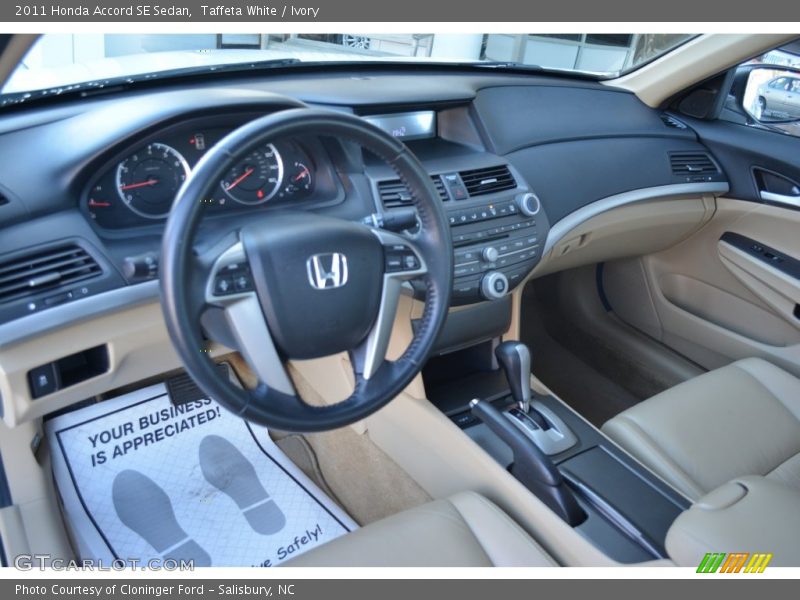 Taffeta White / Ivory 2011 Honda Accord SE Sedan