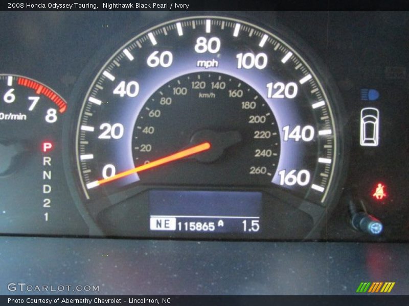 Nighthawk Black Pearl / Ivory 2008 Honda Odyssey Touring