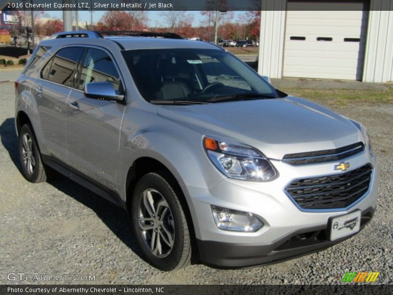 Silver Ice Metallic / Jet Black 2016 Chevrolet Equinox LTZ