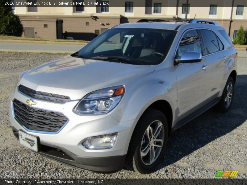 Silver Ice Metallic / Jet Black 2016 Chevrolet Equinox LTZ