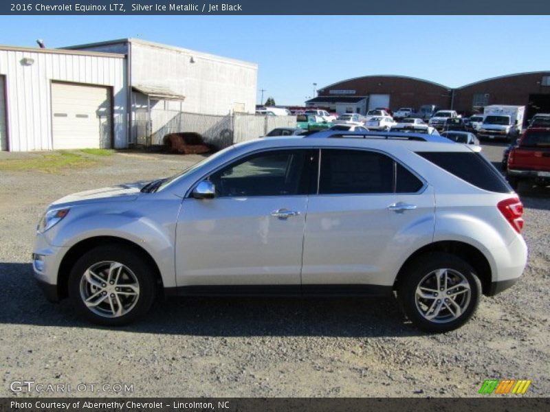 Silver Ice Metallic / Jet Black 2016 Chevrolet Equinox LTZ