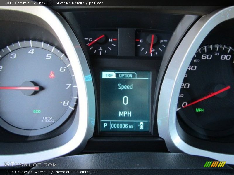 Silver Ice Metallic / Jet Black 2016 Chevrolet Equinox LTZ