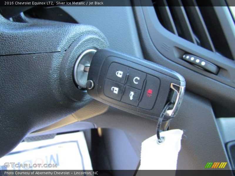 Silver Ice Metallic / Jet Black 2016 Chevrolet Equinox LTZ