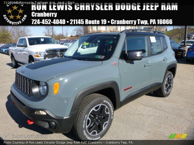 Anvil / Black 2016 Jeep Renegade Trailhawk 4x4