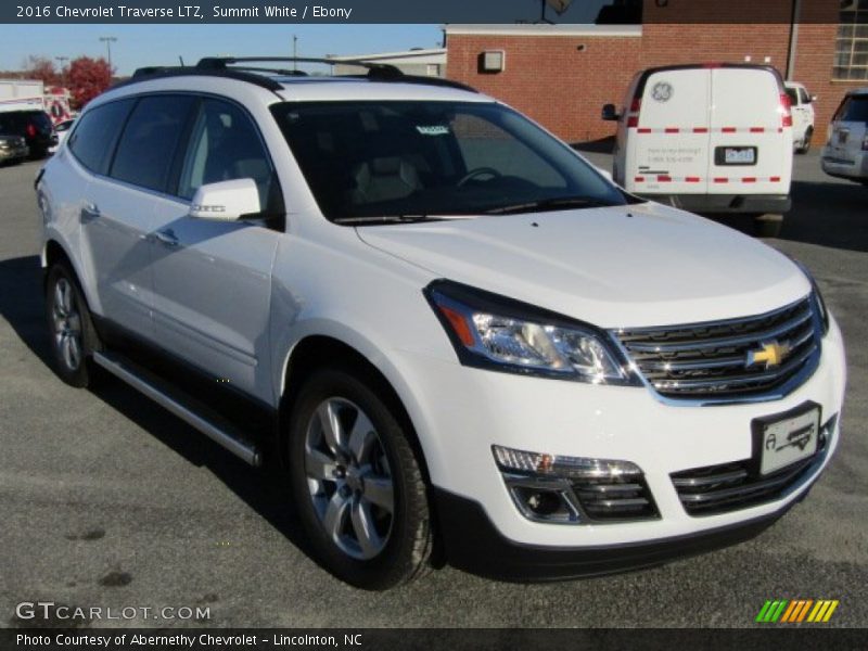 Summit White / Ebony 2016 Chevrolet Traverse LTZ