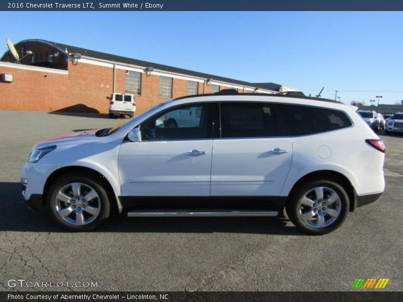 Summit White / Ebony 2016 Chevrolet Traverse LTZ