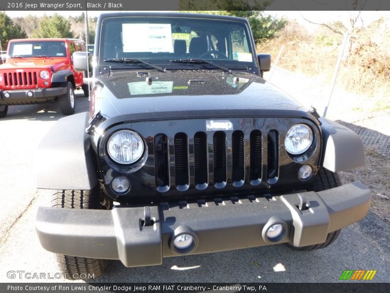Black / Black 2016 Jeep Wrangler Sport