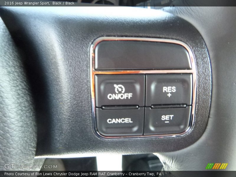 Black / Black 2016 Jeep Wrangler Sport
