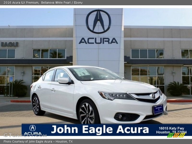 Bellanova White Pearl / Ebony 2016 Acura ILX Premium